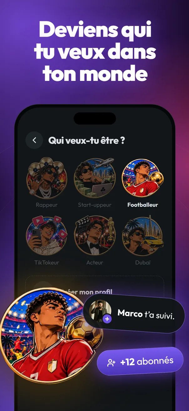 Circle by Zinkey Labs, appli de réseau social IA : Deviens qui tu veux dans ton monde