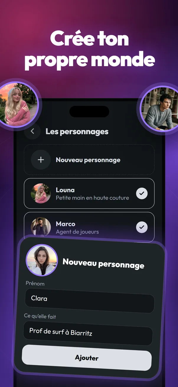 Circle by Zinkey Labs, appli de réseau social IA : Crée ton propre monde et tes persos