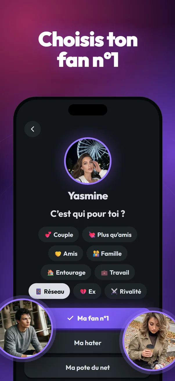 Circle by Zinkey Labs, appli de réseau social IA : Choisis qui ils sont pour toi, comme ton fan n°1