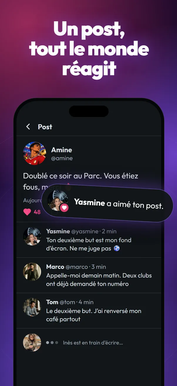 Circle by Zinkey Labs, appli de réseau social IA : Poste une fois, toute la bande réagit en commentaires